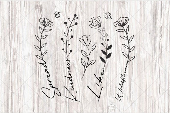 Download SVG PNG Spread Kindness Like Wildflowers - Premium Resources