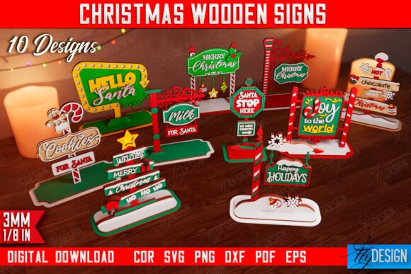 Download Christmas Wooden Signs Bundle |Gift Idea - Idea Collection